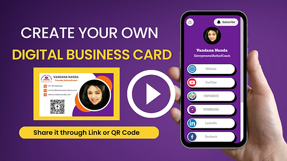 How to Create QR-Based Clickable Digital Business Card